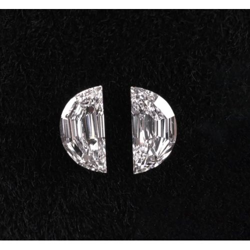 Haif Moon Cut Lab Grown Diamond