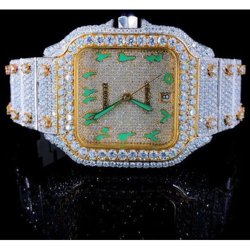 Handcrafted Arabic Moissanite Watch