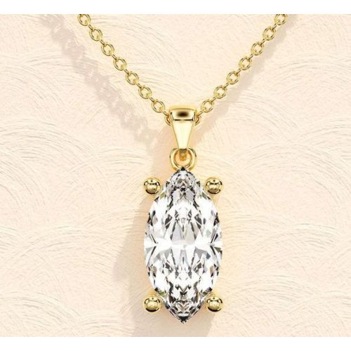 Marquise Cut Solitaire Pendant