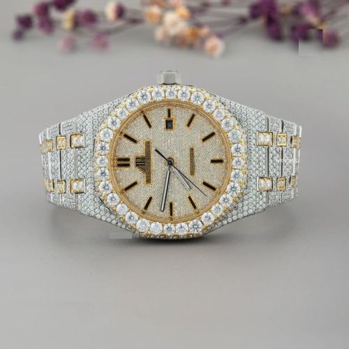 Men Luxury Fully Iced Out VVS Watch
