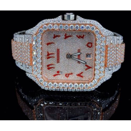 Rose Gold Radiance Arabic Diamond Watch