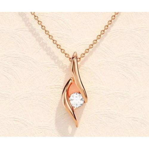 Solitaire Simulated Diamond Pendant