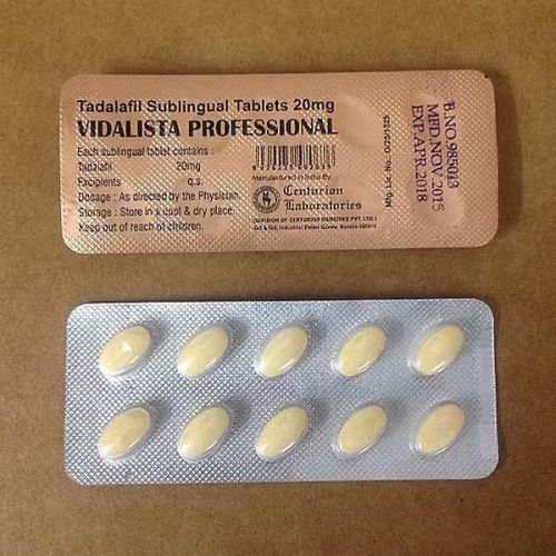 20mg Vidalista Professional Tadalafil Sublingual Tablet