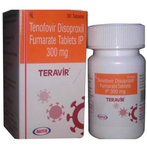 Teravir 300mg Tenofovir Disoproxil Fumarate Tablets