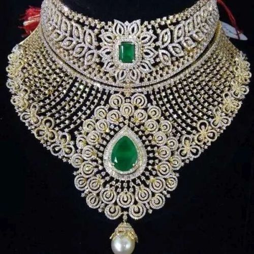Diamond Choker Necklace Set