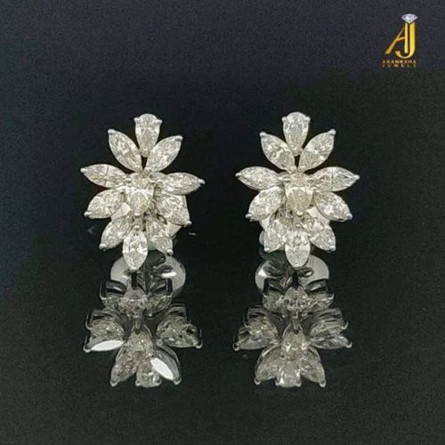 Fancy Cut Pan Marquise Diamond Earrings