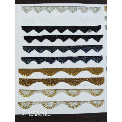 Geometric Moti Scalloped Lace