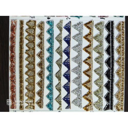 Glitter Bead Triangle Lace