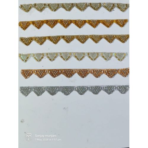 Pearl & Moti Triangle Lace