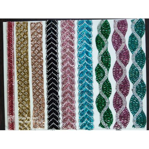 Stone Chip Border Designer Lace