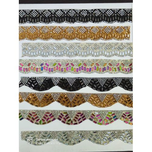 Stone Moti Work Lace