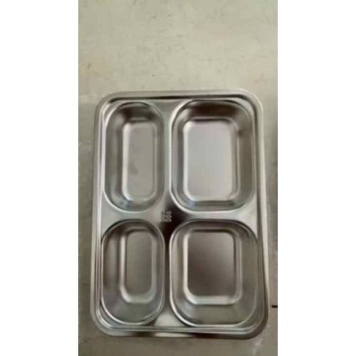4 Compartment Stainless Steel  Lunchbox