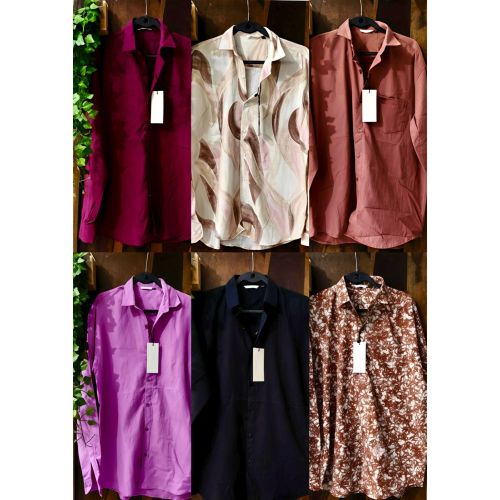 Mens Casual Relaxed Fit Cotton Shirt
