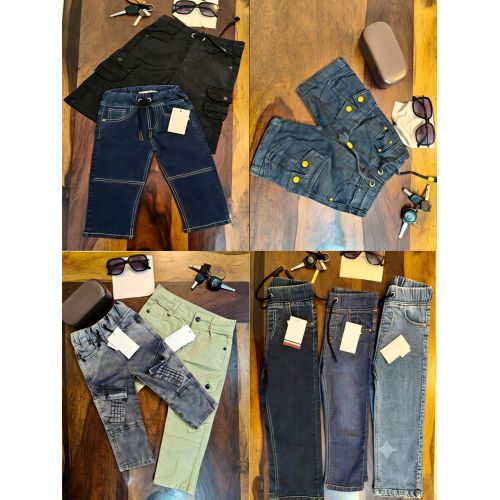 Kids Drawstring Denim Shorts