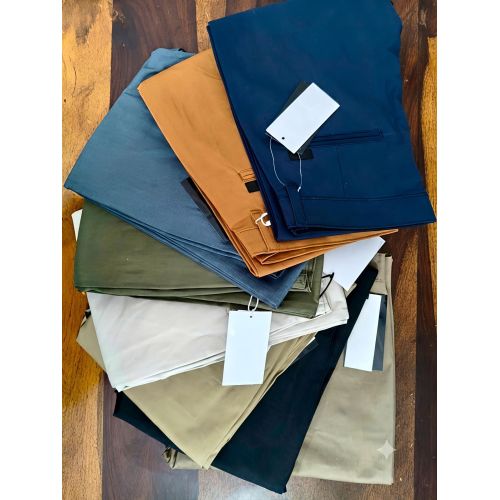 Mens Everyday Cotton Chino Trousers