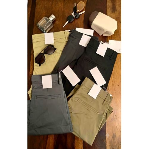 Mens Flat Front Chino Trousers