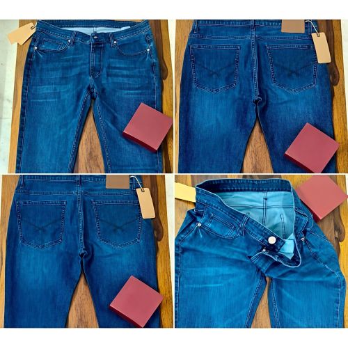 Mens Straight Fit Casual Denim Jeans
