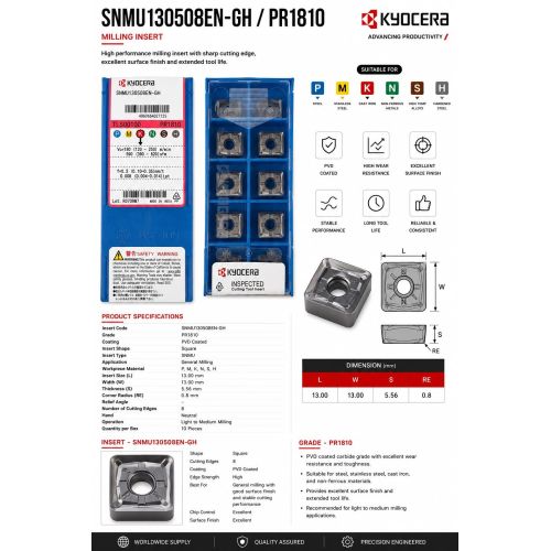 snmu130508en-GH Carbide Milling Insert