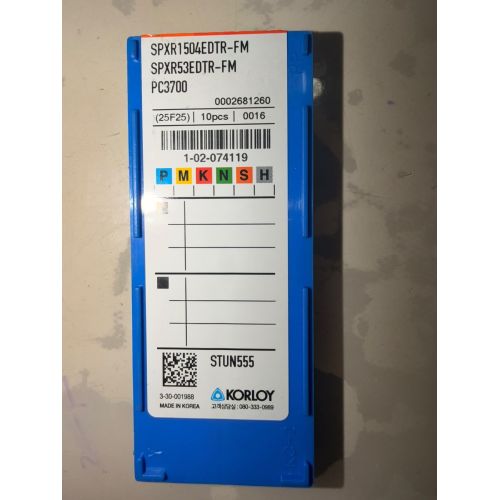 spxr1504edtr-FM pc3700 Carbide Milling Insert
