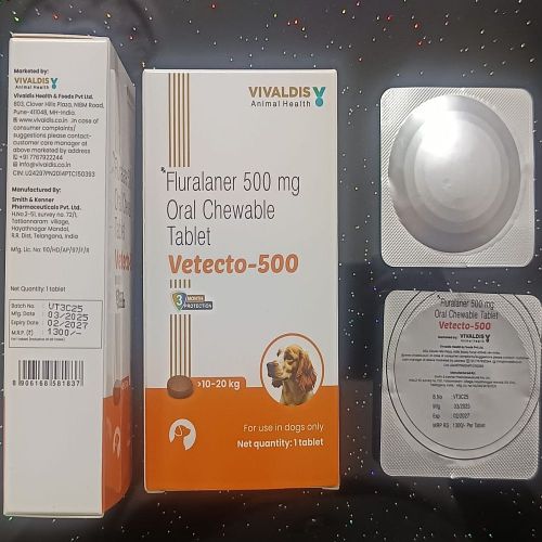 500mg Fluralaner Oral Chewable Tablets
