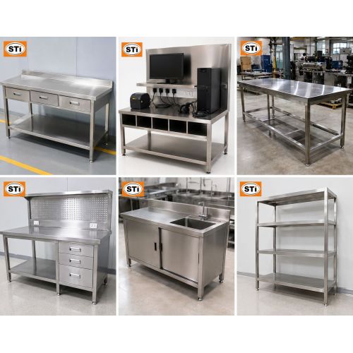 Stainless Steel Work Table With Cabinet