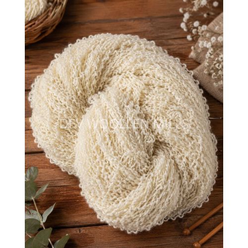Natural Cream Lincoln Wool Yarn
