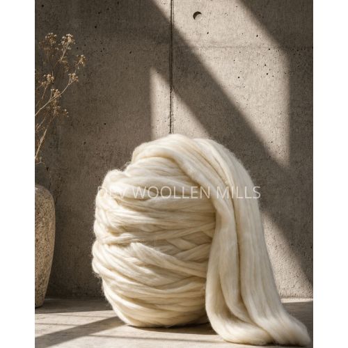 Raw White Alpaca Wool