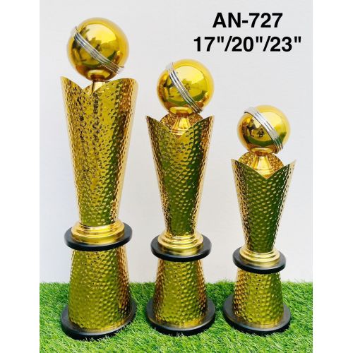 Crater Sphere Gold Plated Trophy