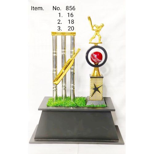 Cricket Pitch Miniature Sports Trophy