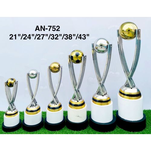 Multi Sport Silver Column Sports Trophy