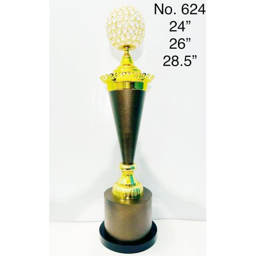 Scalloped Crown Globe Crystal Trophy