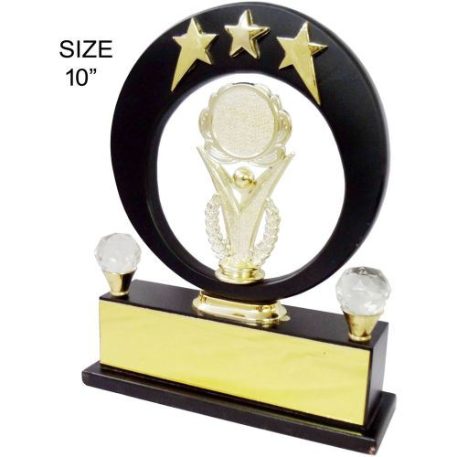 Tri Star Crescent Wooden Memento