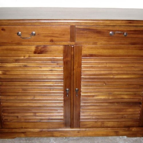 Shutter Door Dual Drawer Cabinet