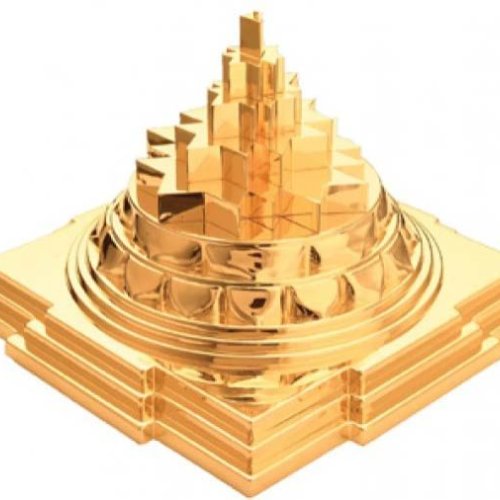 Gold Plated Meru Yantra
