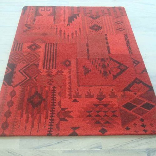 Hand Tufted Patchwork Carpet