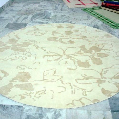 Round Floral Rug