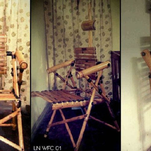 Bamboo Foldable Chair With Armrest