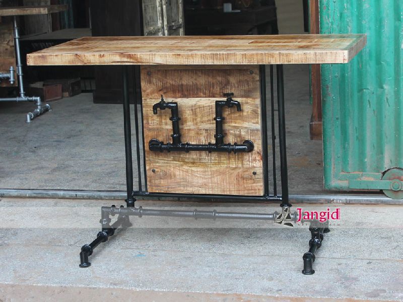 INDUSTRIAL STEAMPUNK CONSOLE TABLE