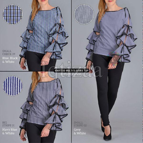 Knotted Multi Sleeves Top