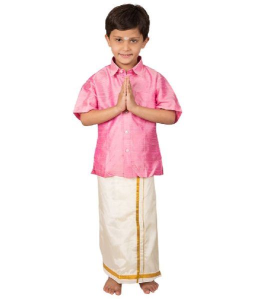 Kids Shirt And Dhoti Set 01