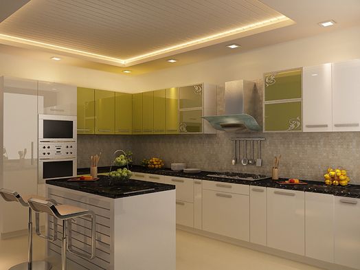 Kitchen Island Interior Designing Service 01