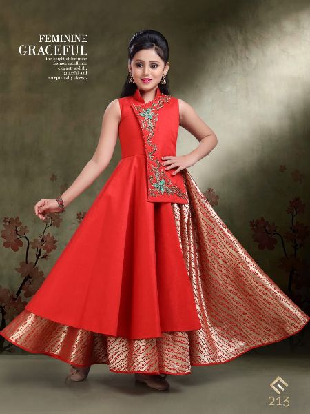 indo western dress for 10 year girl
