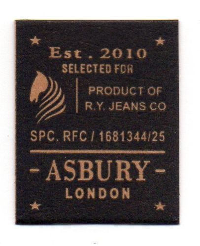 Embossed Jean Label 27