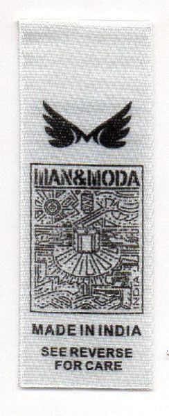 Embossed Jean Label 38