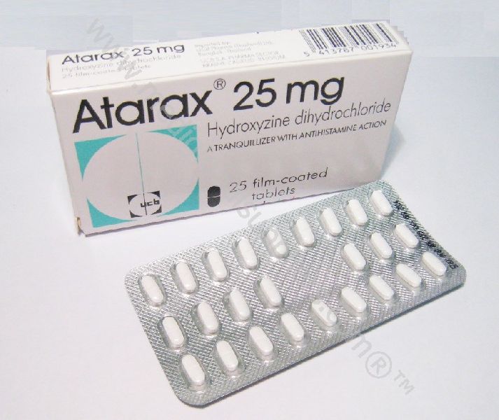 Hydroxyzine 10MG & 25MG (Atarax)