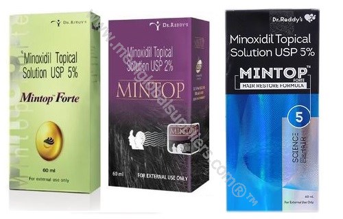 Minoxidil 2%, 5% 10% Forte Soltion (Rogain, Mintop)