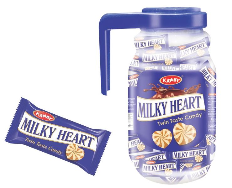 Milky Heart Candy
