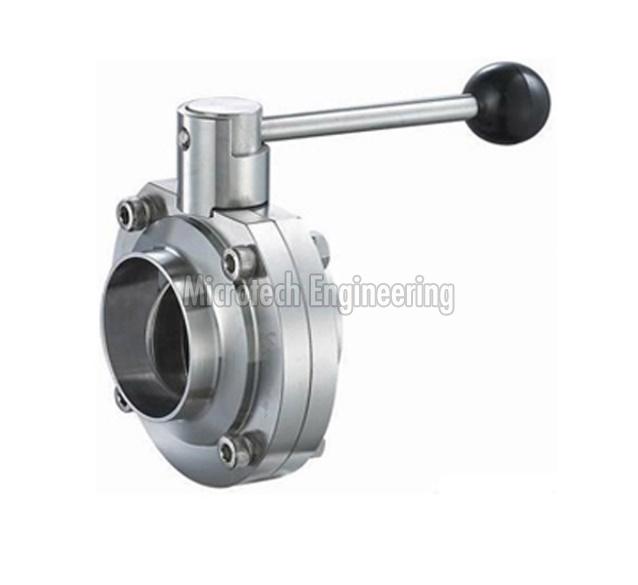 Sanitary Weldable  Butterfly Valve