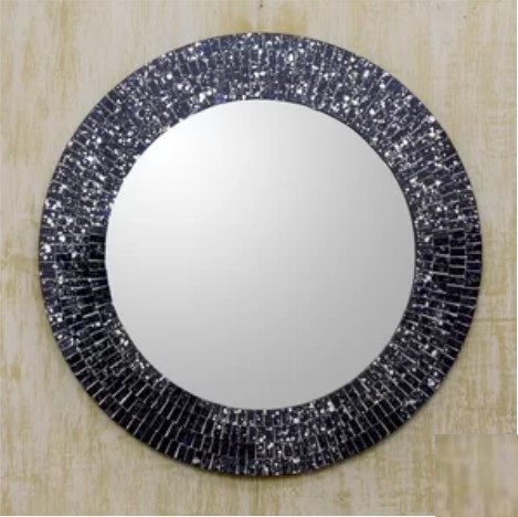 Mosaic Round Mirror Frame