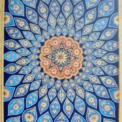 Velvet Zari Wall Panel With Real Stone 02